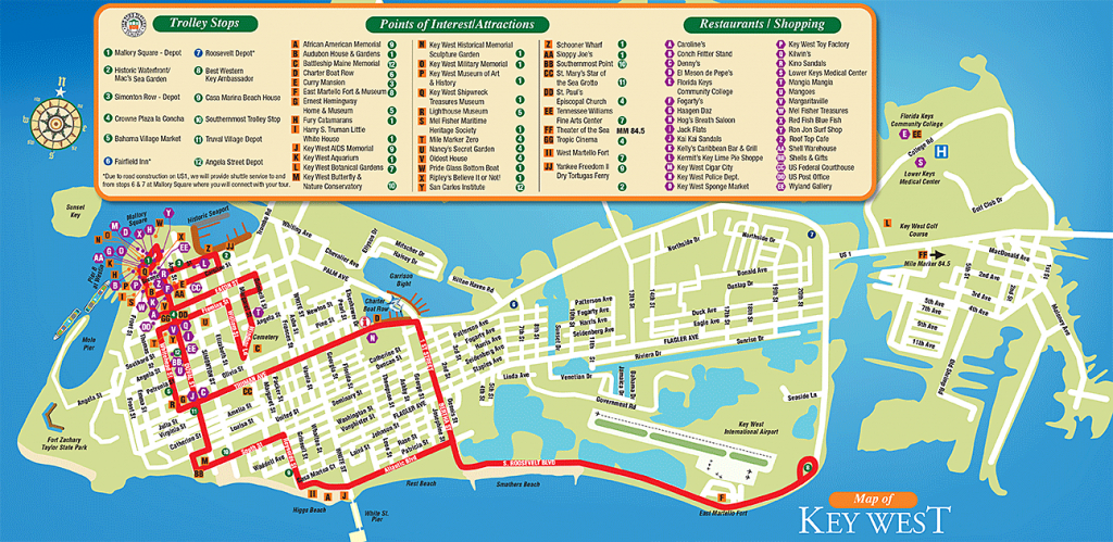 Tourist Attractions In Key West City Florida - Google Search | Kw In - Google Maps Key West Florida