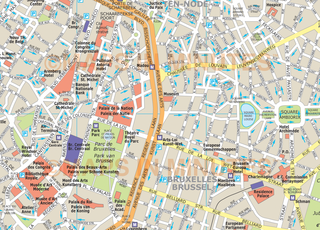 Printable Map Of Brussels Free Printable Maps