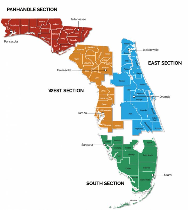 Florida Section Map