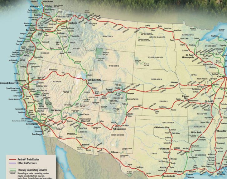 California Zephyr Route Map
