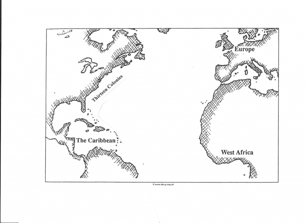 Transatlantic Slave Trade/triangular Trade Map | Geography Maps - Triangular Trade Map Printable