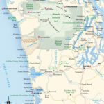 Travel Map Of The Olympic Peninsula And The Coast | Wa In 2019   Washington Oregon California Coast Map