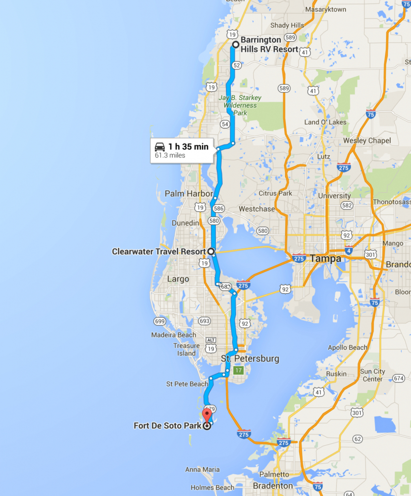 Trials And Tribulations Of Getting A Spot At Fort De Soto Park - Terra Verde Florida Map