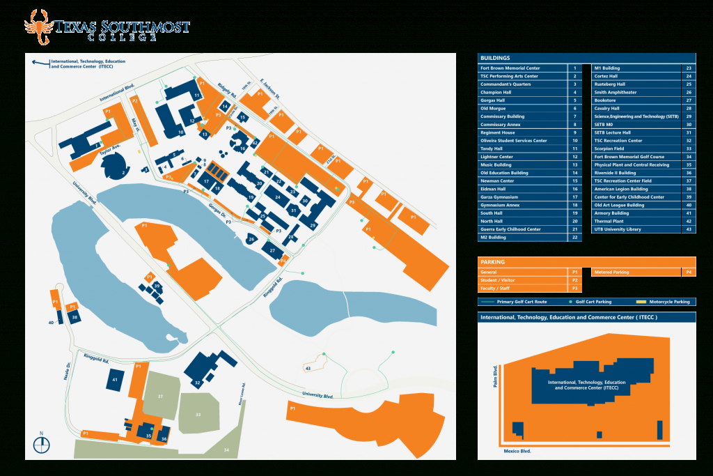 Tsc Campus Map - Texas Southmost College Map