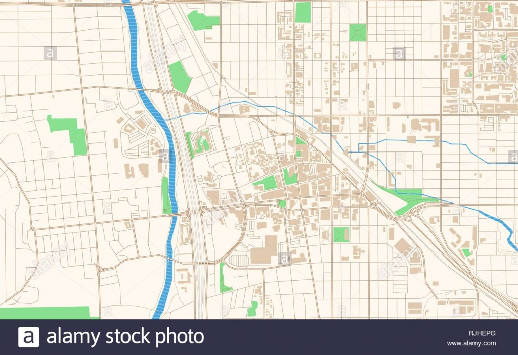 Tucson Arizona City Stock Vector Images - Alamy - Printable Map Of Tucson Az