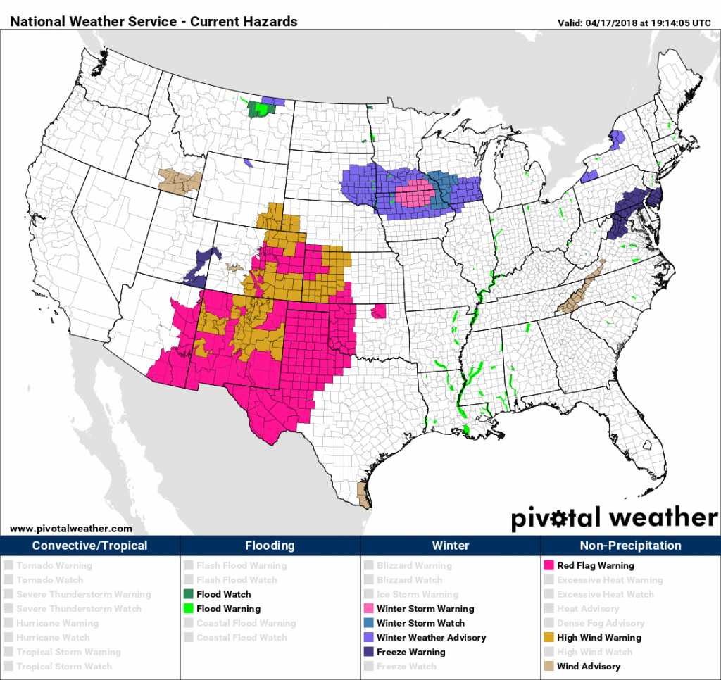 Tuesday Pm Update: Wind And High Fire Danger Today, Late Week Storm - Texas Active Fire Map