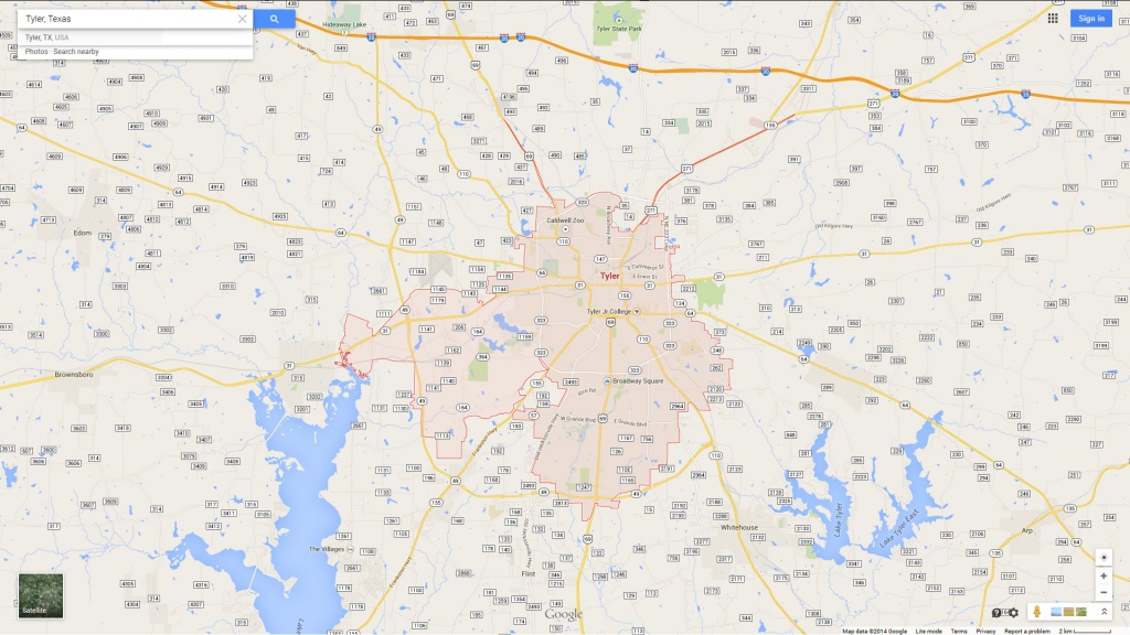 Tyler, Texas Map - Google Maps Tyler Texas