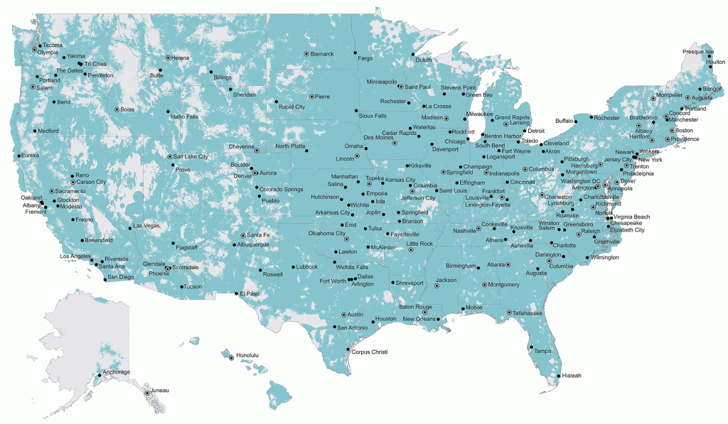 U.s. Cellular Voice And Data Maps | Wireless Coverage Maps | U.s. - Cell Phone Coverage Map California