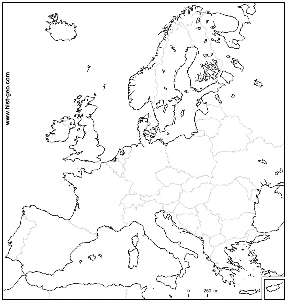 Ue Pays New Europe Outline Map - Diamant-Ltd - Europe Outline Map Printable