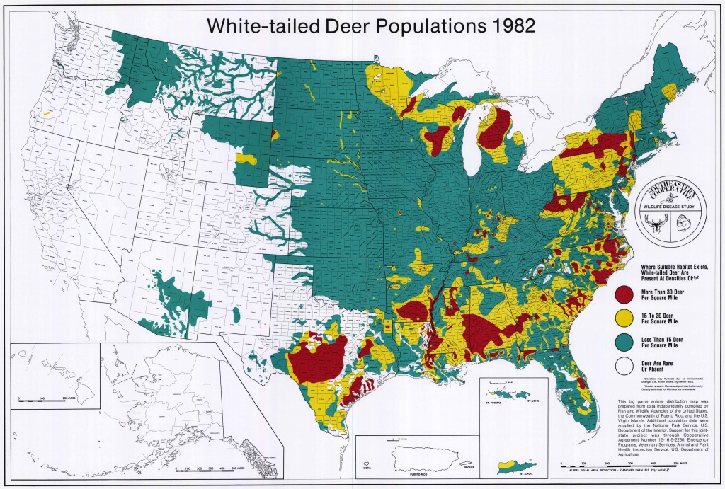 Uga : Scwds - Historic Wildlife Range Maps - Mule Deer Population Map ...