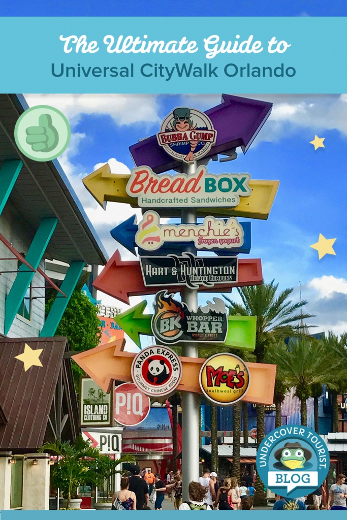 Ultimate Guide To Universal Citywalk Orlando - Universal Studios Florida Citywalk Map