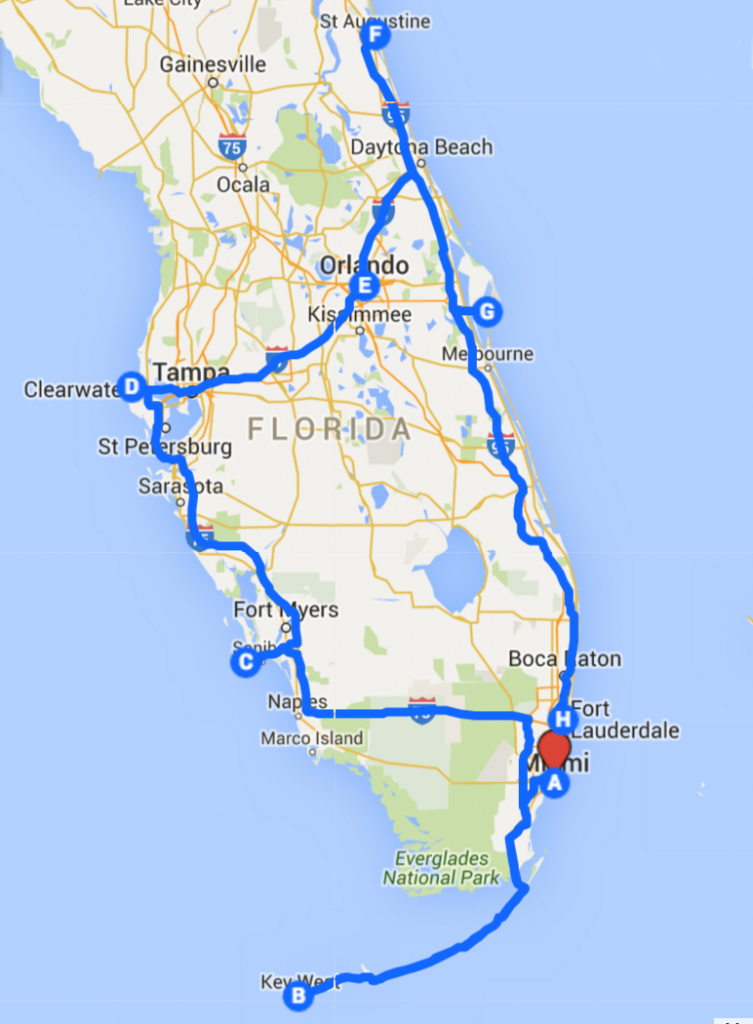 Uncover The Perfect Florida Road Trip | Roadtrip | Road Trip Florida - Road Map Florida Keys