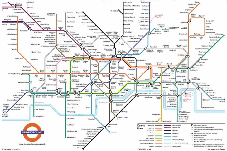 Printable London Tube Map 2010