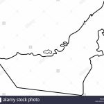 United Arab Emirates Map Stock Vector Images   Alamy   Outline Map Of Uae Printable