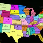 United States Labeled Map And Travel Information | Download Free   Us Map With States Labeled Printable