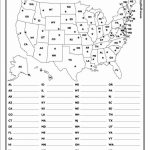 United States Map Quiz Worksheet Worksheets For All Download And   50 States And Capitals Map Quiz Printable