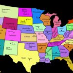 United States Map With States And Capitals And Travel Information   United States Map With State Names And Capitals Printable