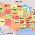 United States Political Map   United States Map States And Capitals Printable Map