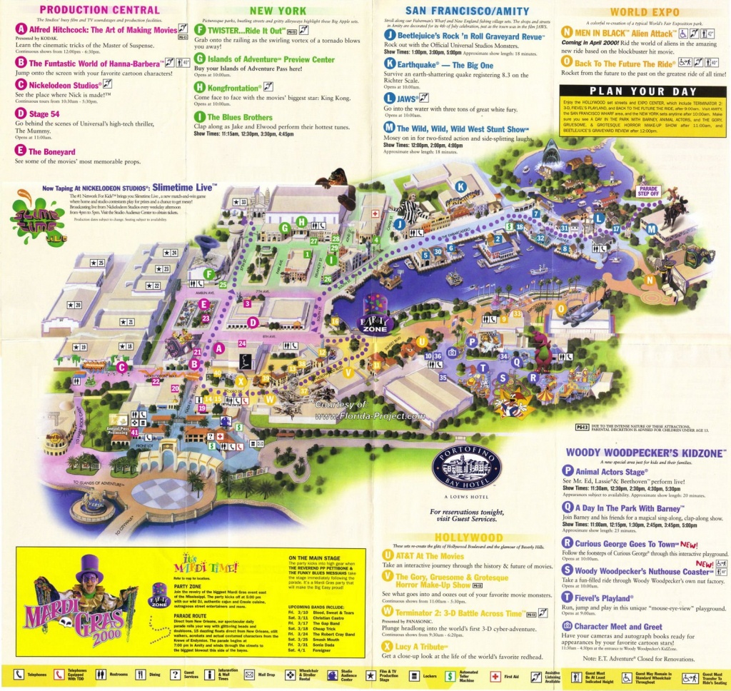 Universal Studios Florida Map - Free Printable Maps