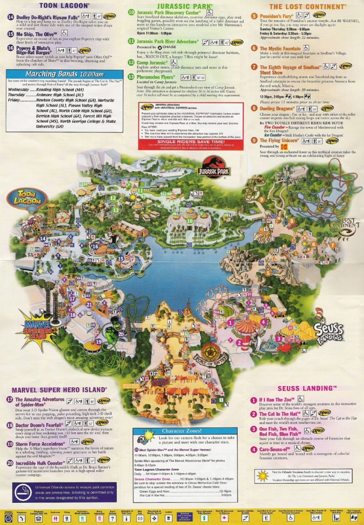Universal Studios Orlando Map Of Area | Universal Studios Guide Map - Orlando Florida Universal Studios Map
