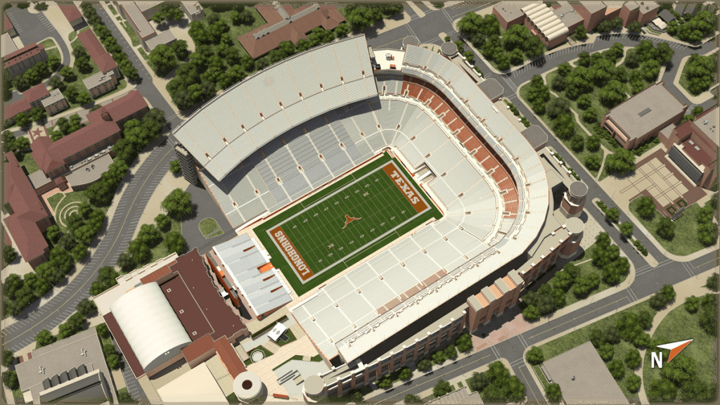 University Of Texas At Austin Football - University Of Texas Football Stadium Map