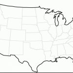 Unlabeled Us Map   Gcocs   Printable Blank Us Map With State Outlines