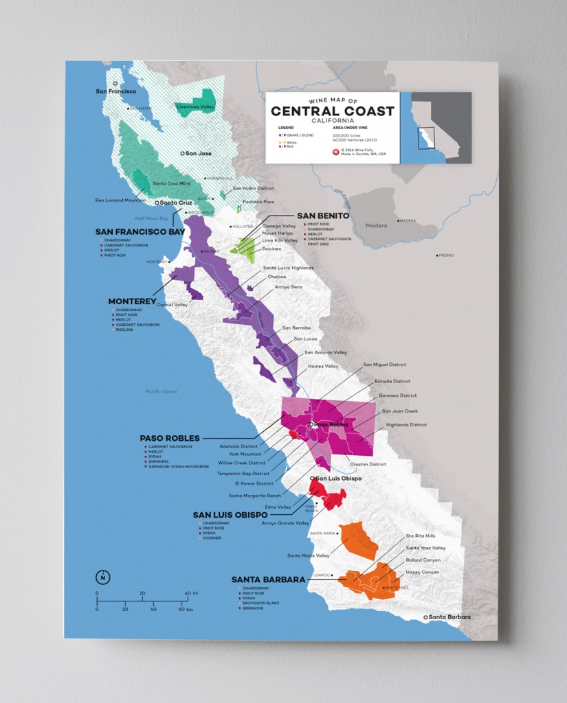 Updated! Wine Maps Of The World | Wine Folly - Map Of Northern California Wineries