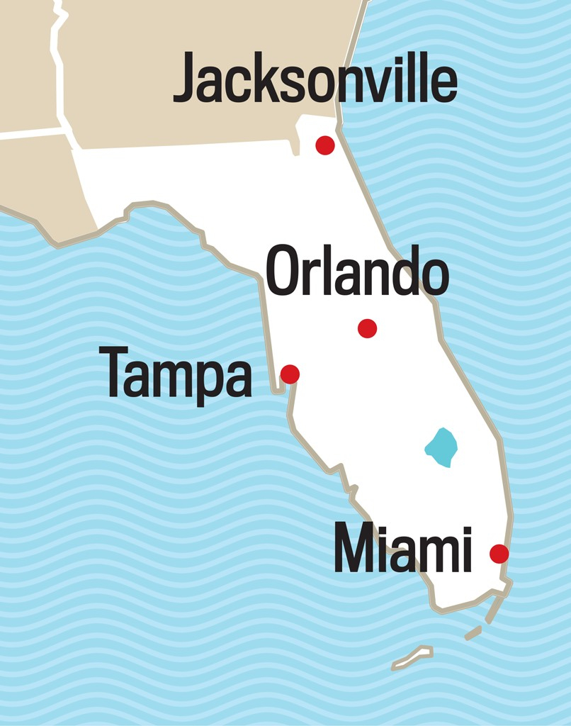 Us 5 Map 20 Deland Florida Map | Ageorgio - Deland Florida Map