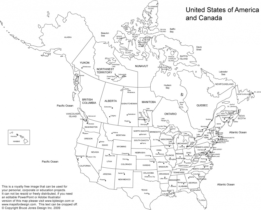 Us And Canada Printable, Blank Maps, Royalty Free • Clip Art - United States Of America Blank Printable Map