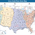 Us Area Code Map With Time Zones Usa Time Zone Map With States   Us Timezone Map Printable