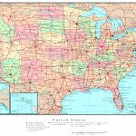 Us Map Of States Printable Large Detailed Political And Road Map Of   United States Road Map Printable