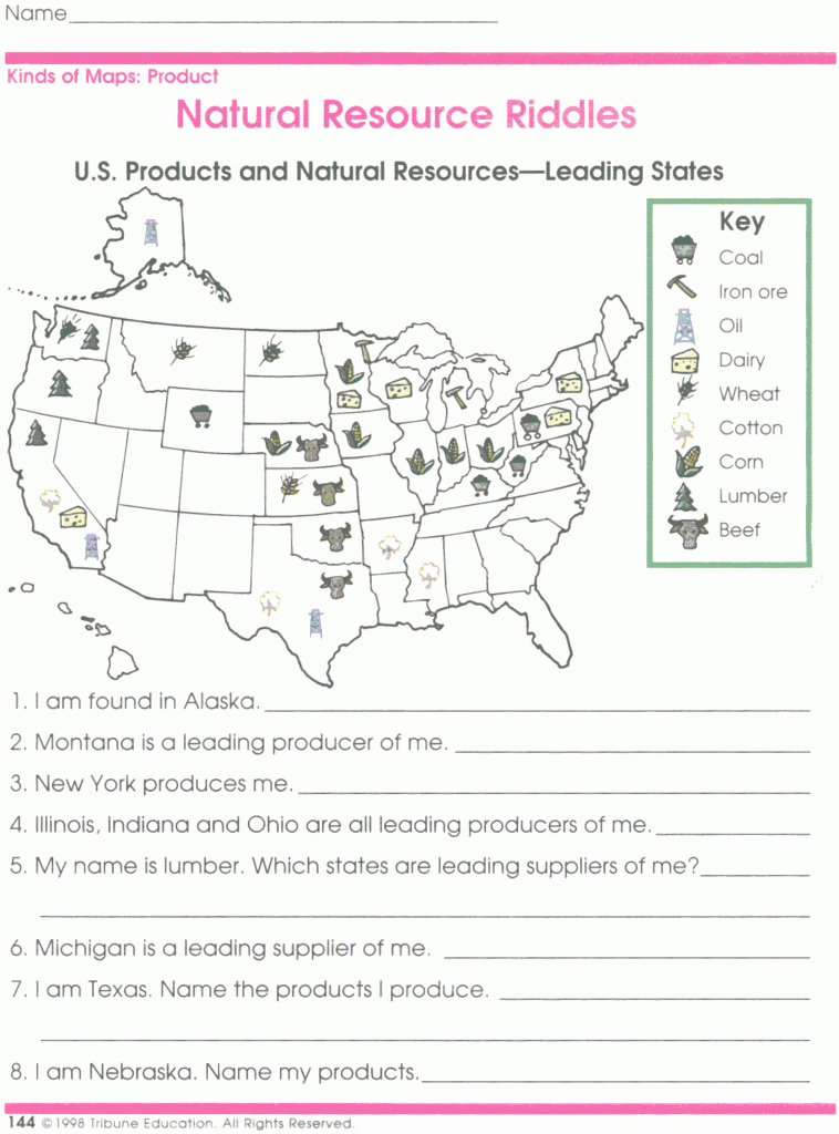 Us Map Skills Worksheets Free Map Skills Worksheet Worksheets For - Map Skills Quiz Printable