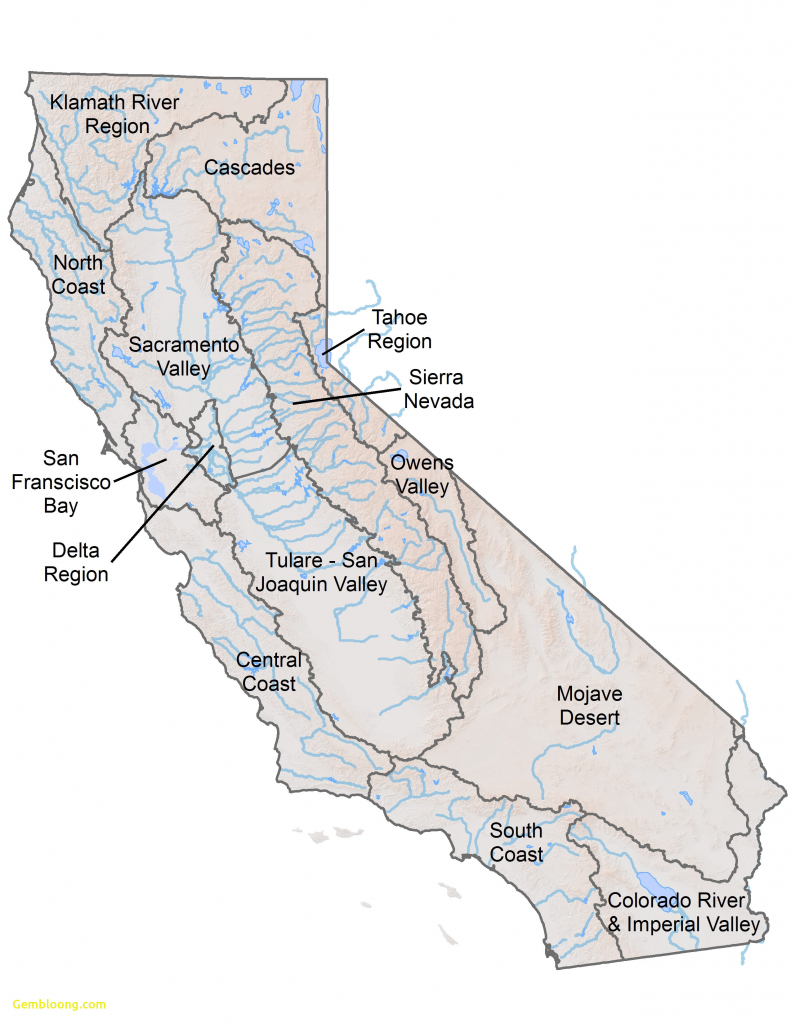 Us Map With Lakes And Rivers Usa River Map Awesome California Rivers - California Rivers Map