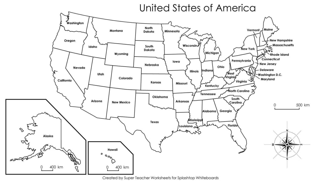 Us Map With States Labeled Printable New United States Map Label - Map Of The United States With States Labeled Printable