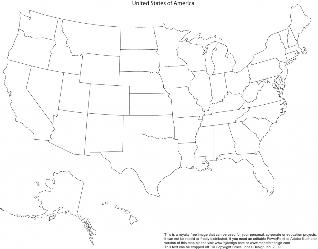 Us State Outlines, No Text, Blank Maps, Royalty Free • Clip Art - Blank Us Map Printable