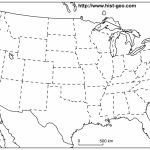 Us States Blank Map (48 States)   Blank Us Map Printable