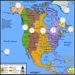 Us Time Zone Map With Cities Detailed North America Zones At New Of   Printable North America Time Zone Map