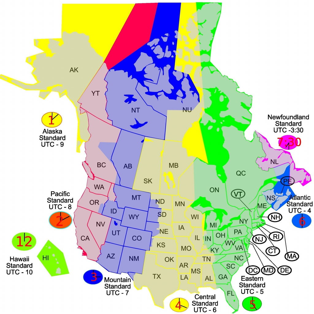 Us Time Zone Map With Cities Of States Zones United Fresh Printable - Printable Usa Time Zone Map