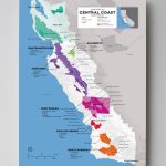 Usa: California, Central Coast Wine Map In 2019 | Santa Barbara Wine   Central California Wine Country Map