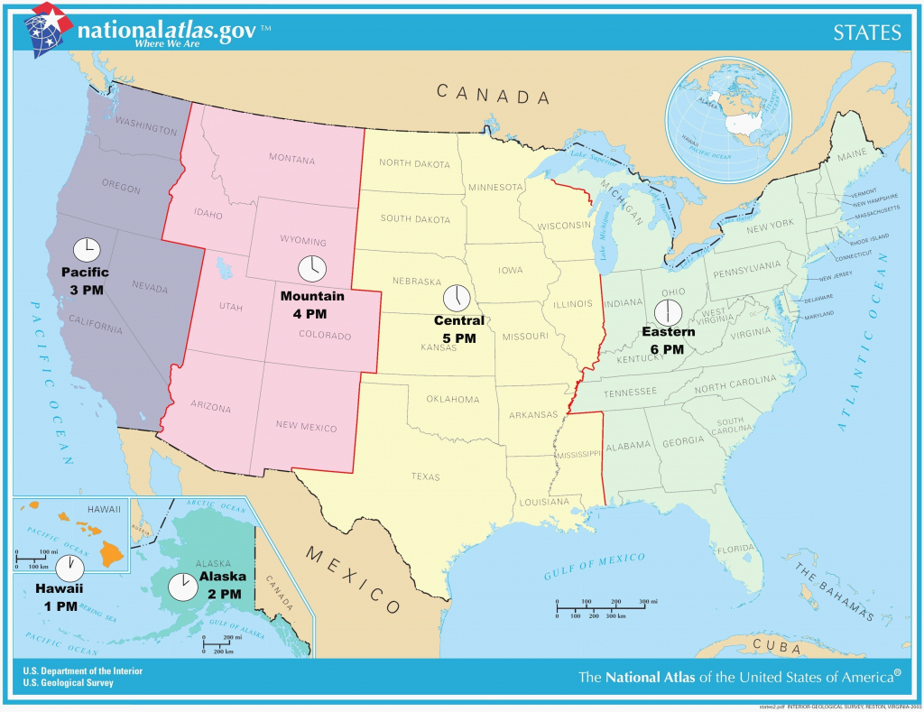 Usa Full Size Map - Hepsimaharet - Canada Time Zone Map Printable