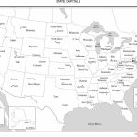 Usa Map And State Capitals. I'm Sure I'll Need This In A Few Years   Printable States And Capitals Map