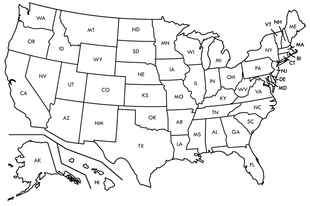 Usa Map Printable - Capitalsource - Printable State Maps