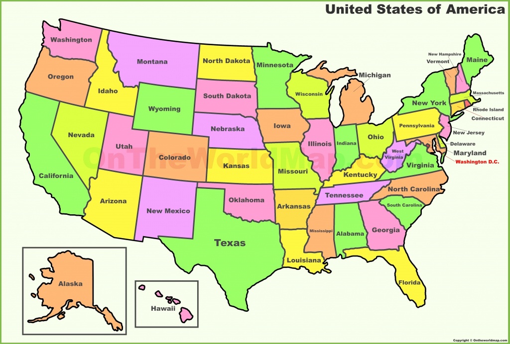Usa Map States Labeled | Woestenhoeve - Map Of The United States With States Labeled Printable