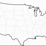 Usa Maps Black And White | Sitedesignco   Printable Usa Map Blank
