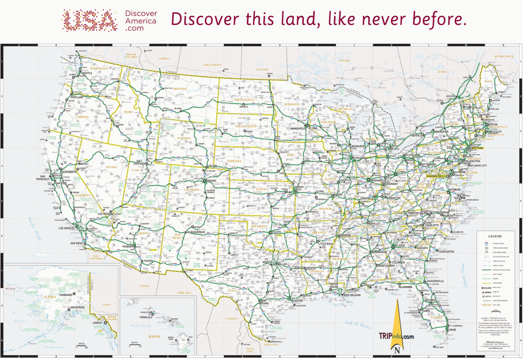 Usa Road Map | Kids In 2019 | Usa Road Map, Map, Wall Maps - Road Trip Map Printable
