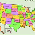 Usa States And Capitals Map   Printable Us Map With States And Capitals