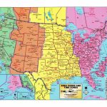 Usa Time Zone Map With States Cities Clock In And World Zones Inside   Printable Usa Map With States And Timezones