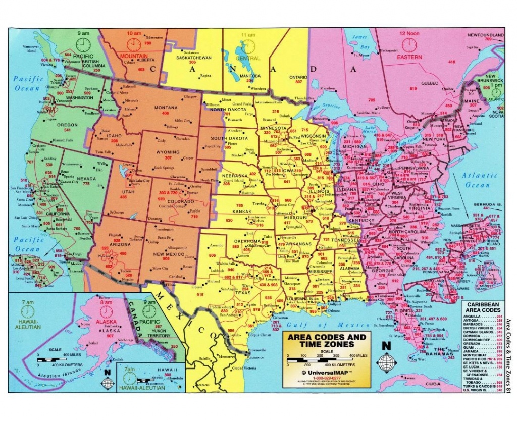 time zone map america