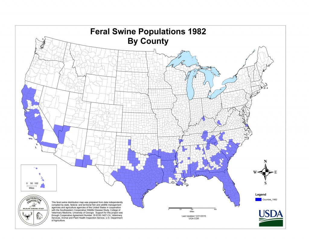 Usda Aphis | History Of Feral Swine In The Americas - Texas Deer Population Map 2017