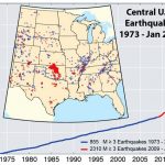 Usgs Maps Fracking Related Earthquakes | Postindependent   Usgs Earthquake Map Texas